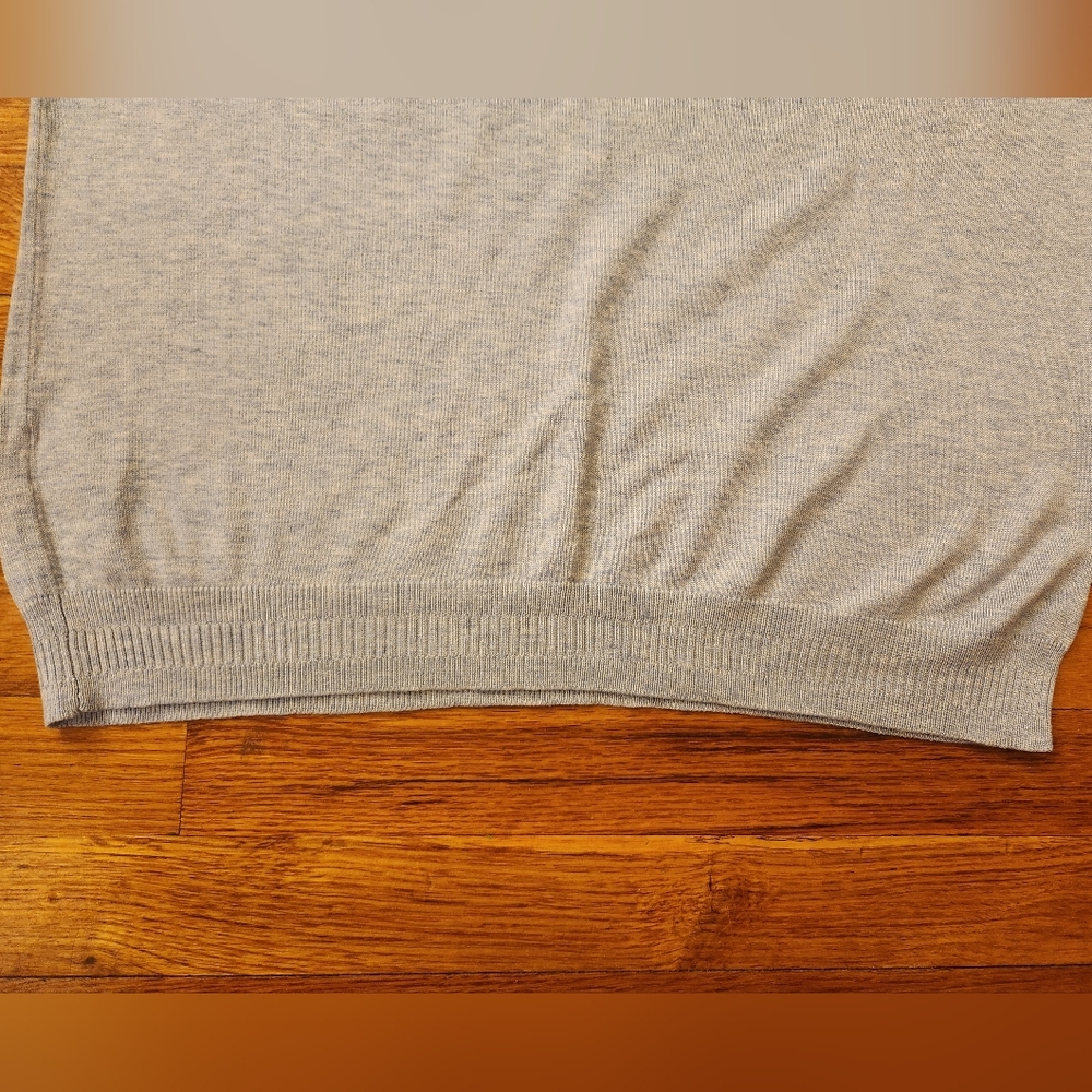 J Crew Light Blue Short Sleeve Crew Neck Cotton Blend Sweater Size L - Picture 9 of 9